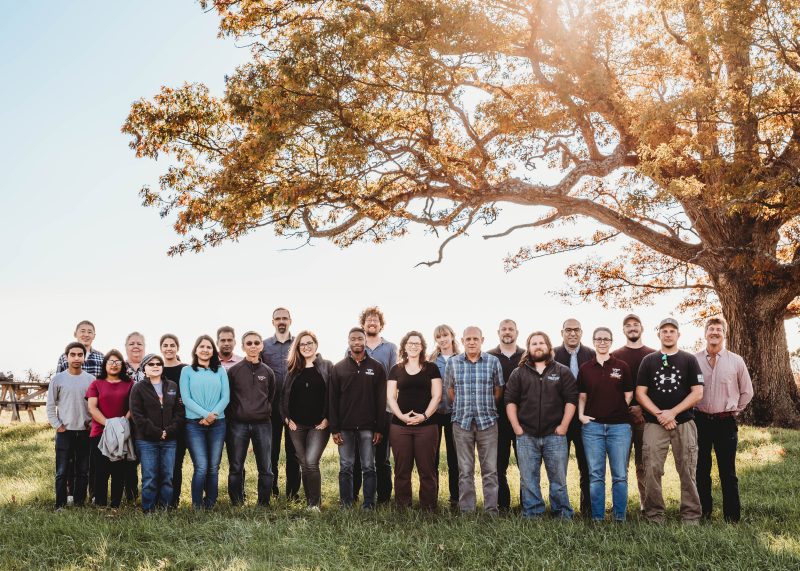 outdoor group shot of the AREC faculty and staff, fall 2021