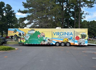 The Virginia Agriculture mobile education unit.